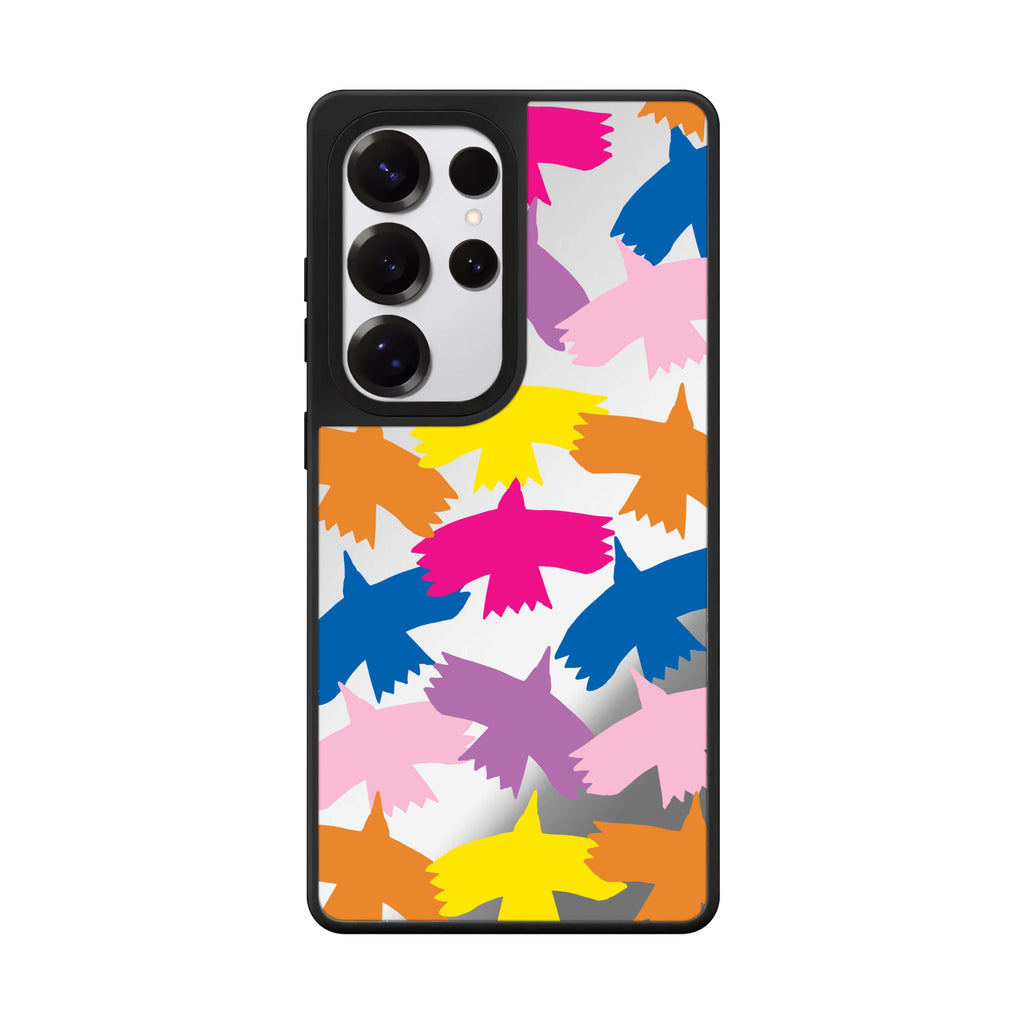 Colourful Birds 鏡面手機殼