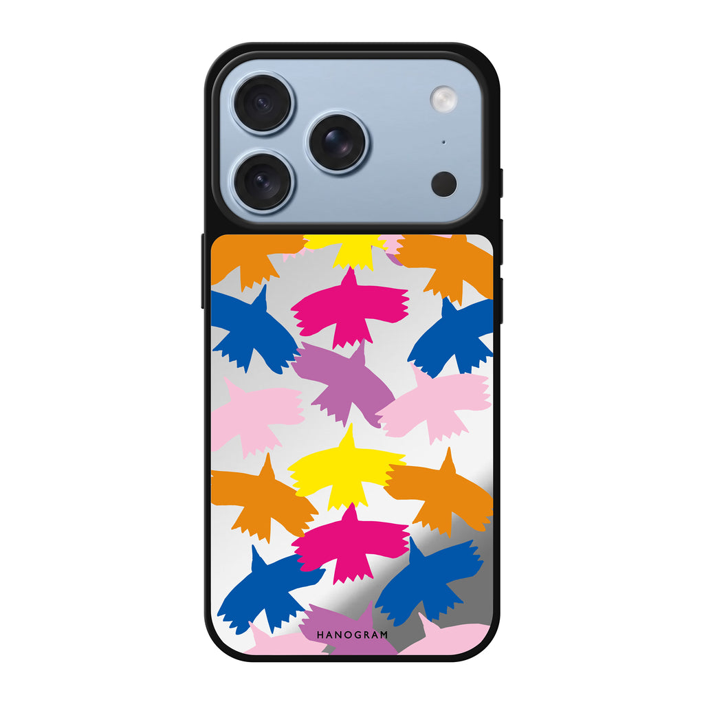 Colourful Birds 鏡面手機殼