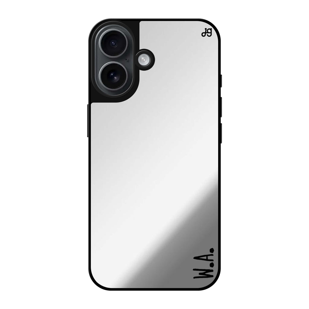 Reflective iPhone 16 Mirror Case –Causal Written Custom Design