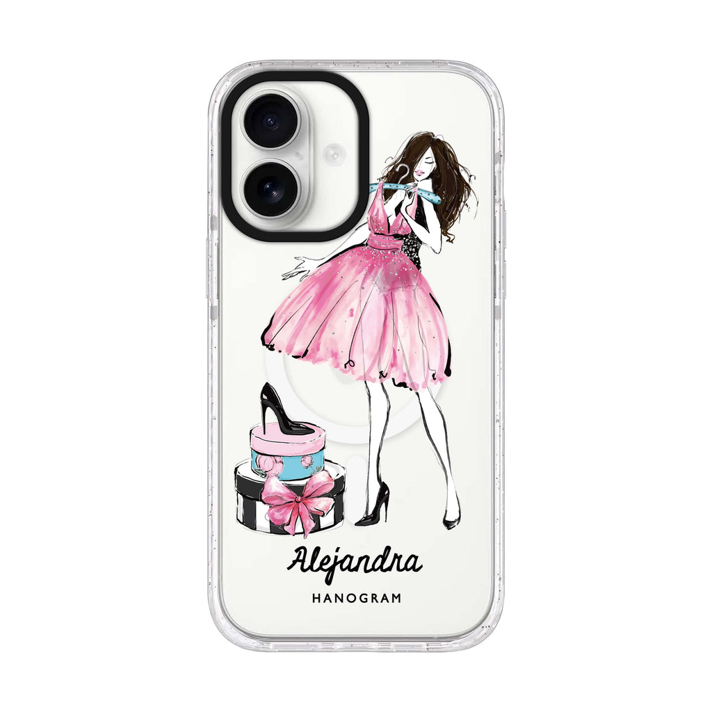 Fashion Party iPhone 17 水晶透明保護殼正面展示