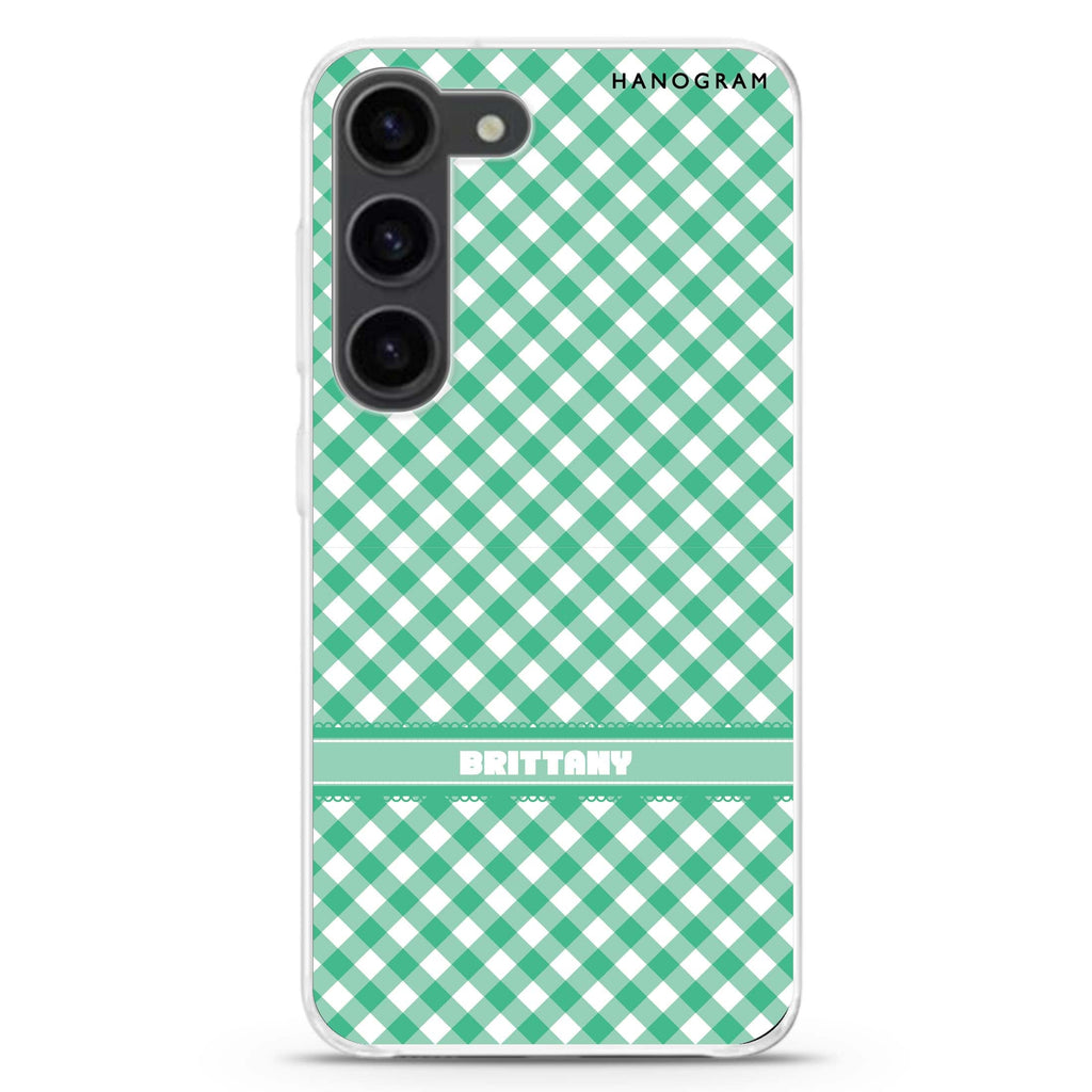 Lovely Green Samsung Galaxy 水晶透明保護殼