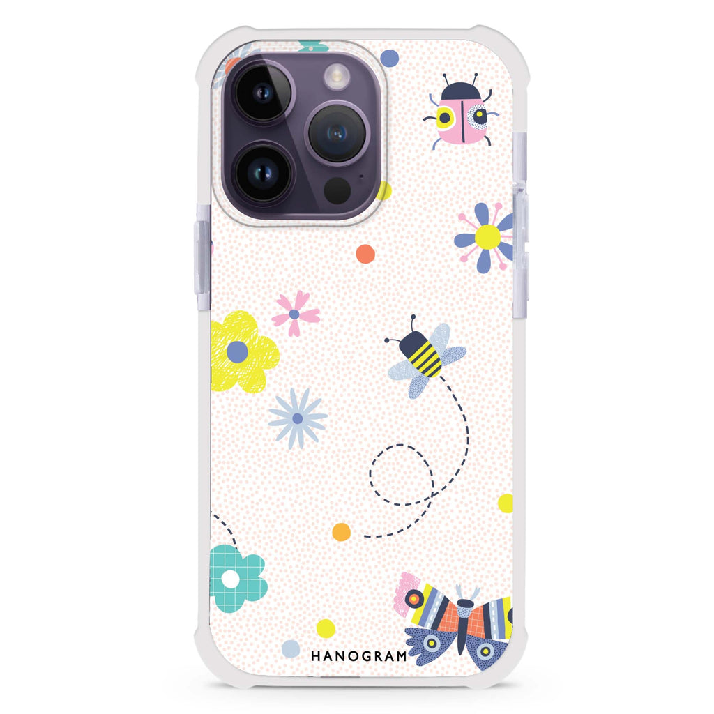 Cute Floral iPhone Magsafe 兼容超強防摔保護殼