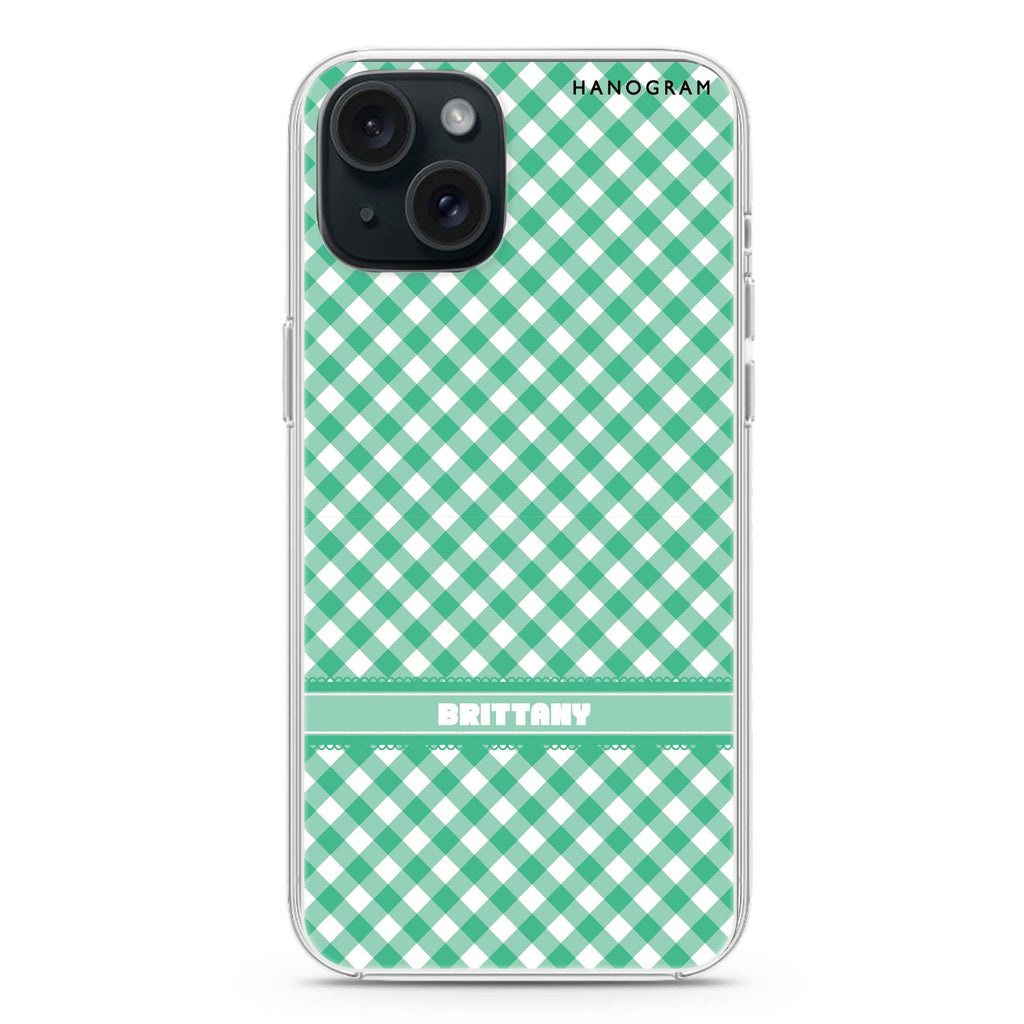Lovely Green iPhone 15 水晶透明保護殼