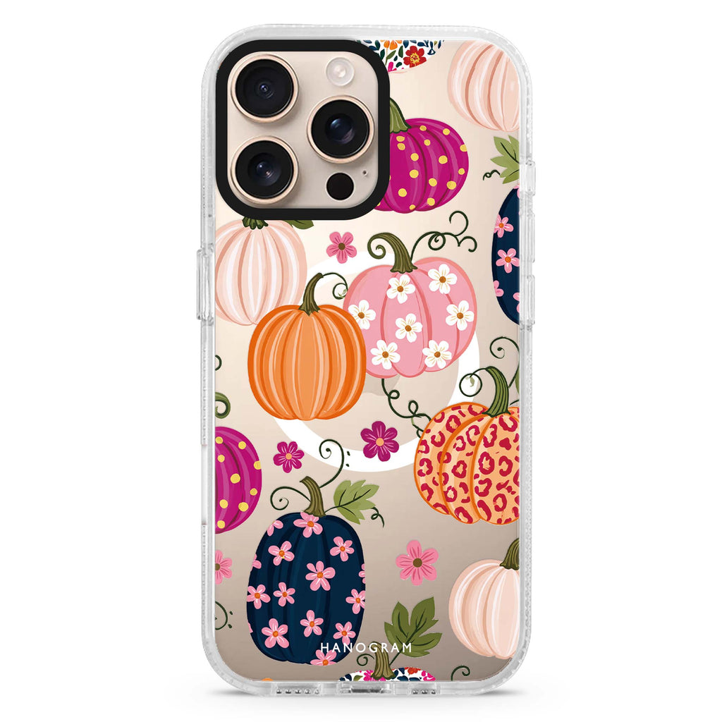 Pumpkin Pattern Wardrobe Magsafe 兼容水晶透明保護殼