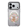 Floral Rabbit iPhone 17 Pro Max MagSafe 水晶透明保護殼 兔子圖案設計 可自訂名字及字色 圖1