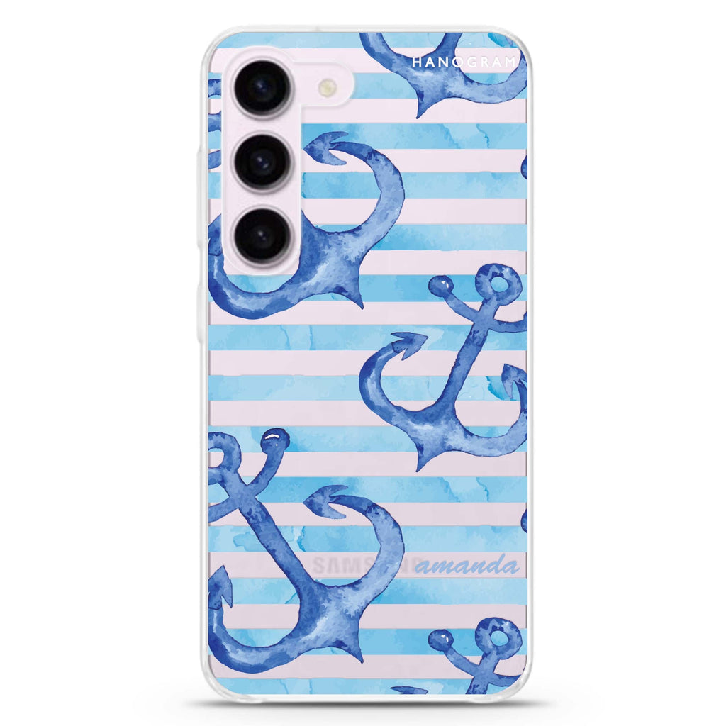 Blue Anchor Samsung Galaxy 水晶透明保護殼