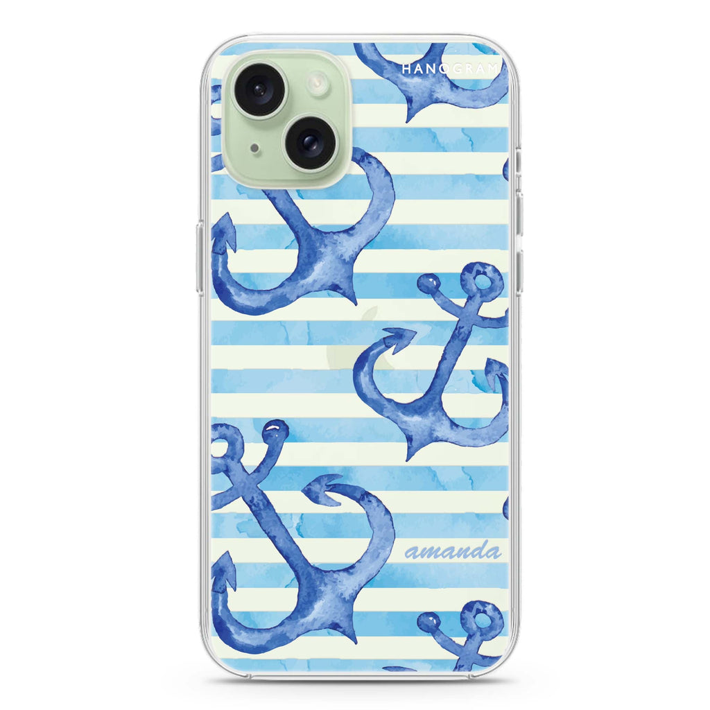 Blue Anchor iPhone 15 水晶透明保護殼