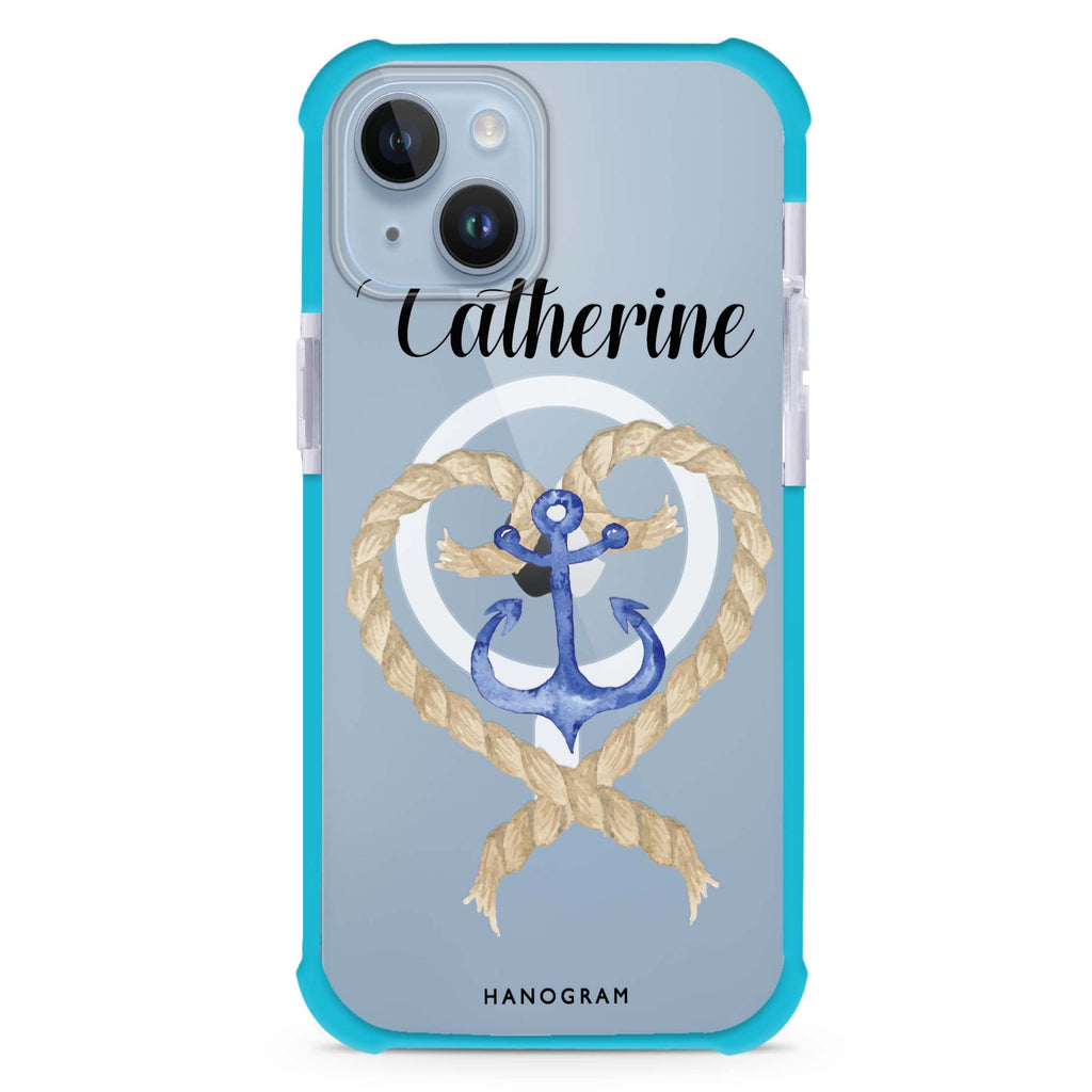 Heart & Anchor iPhone 15 Plus Magsafe 兼容超強防摔保護殼