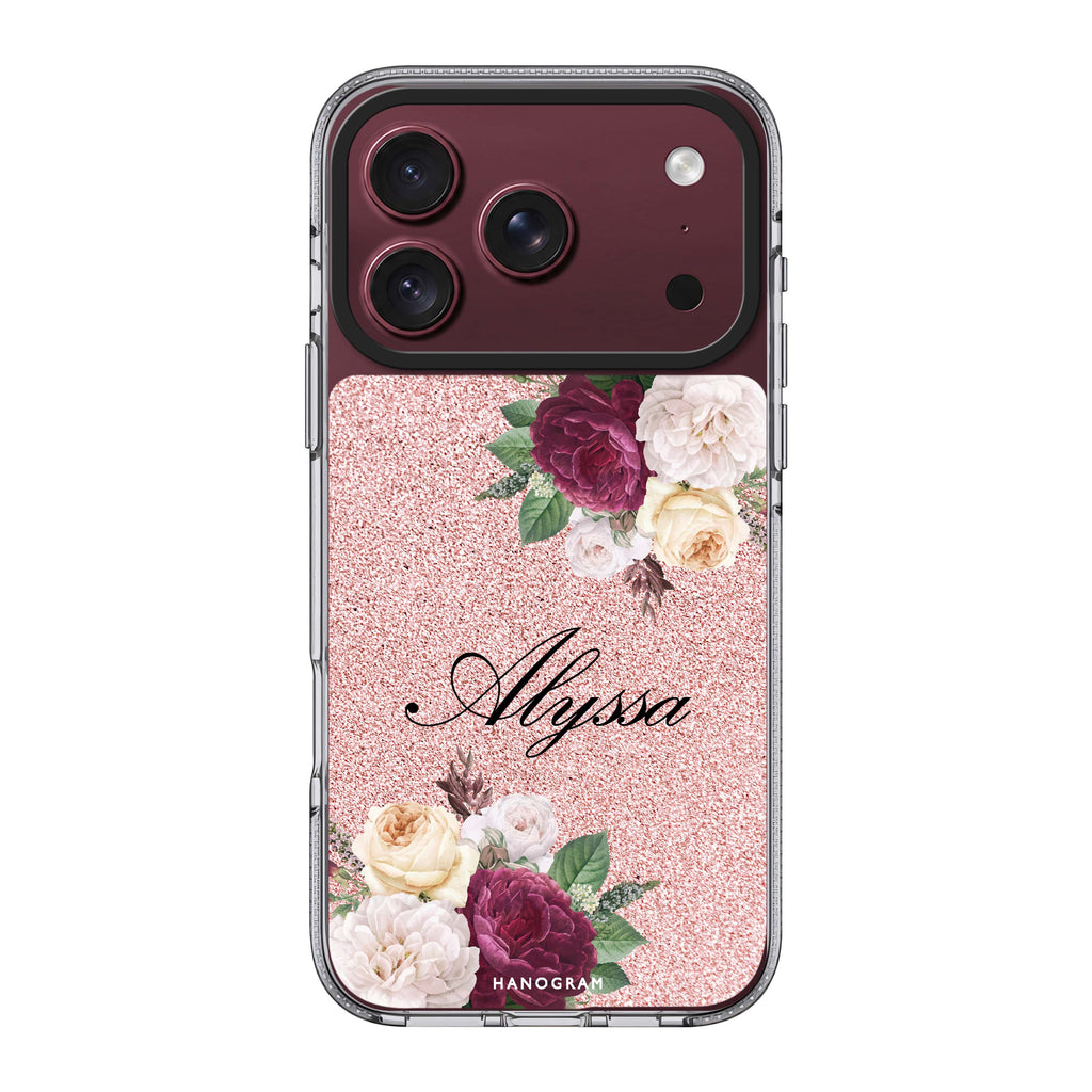 Glittering Floral 水晶透明保護殼