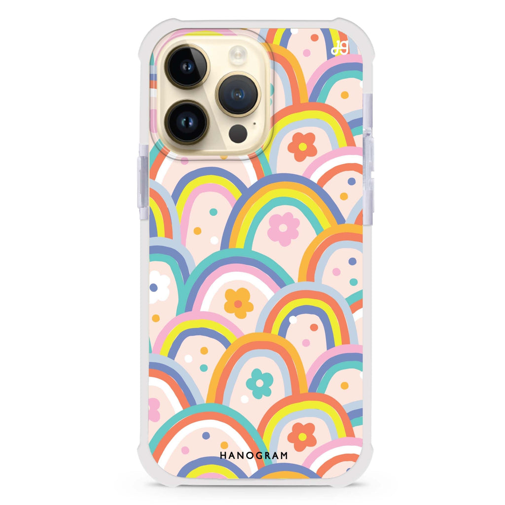 Colourful Rainbow Floral 超強防摔保護殼