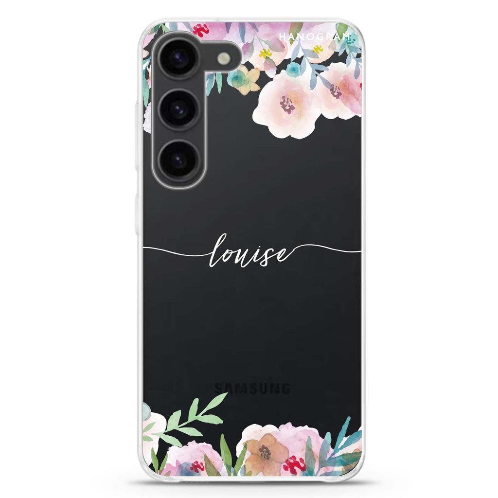 Art of Floral Samsung Galaxy 水晶透明保護殼