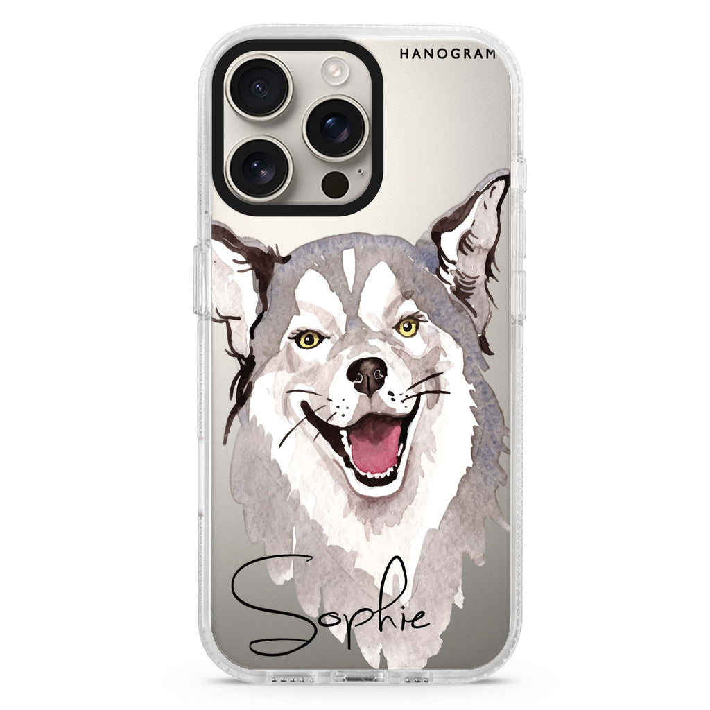 Border Collie Magsafe 兼容水晶透明保護殼