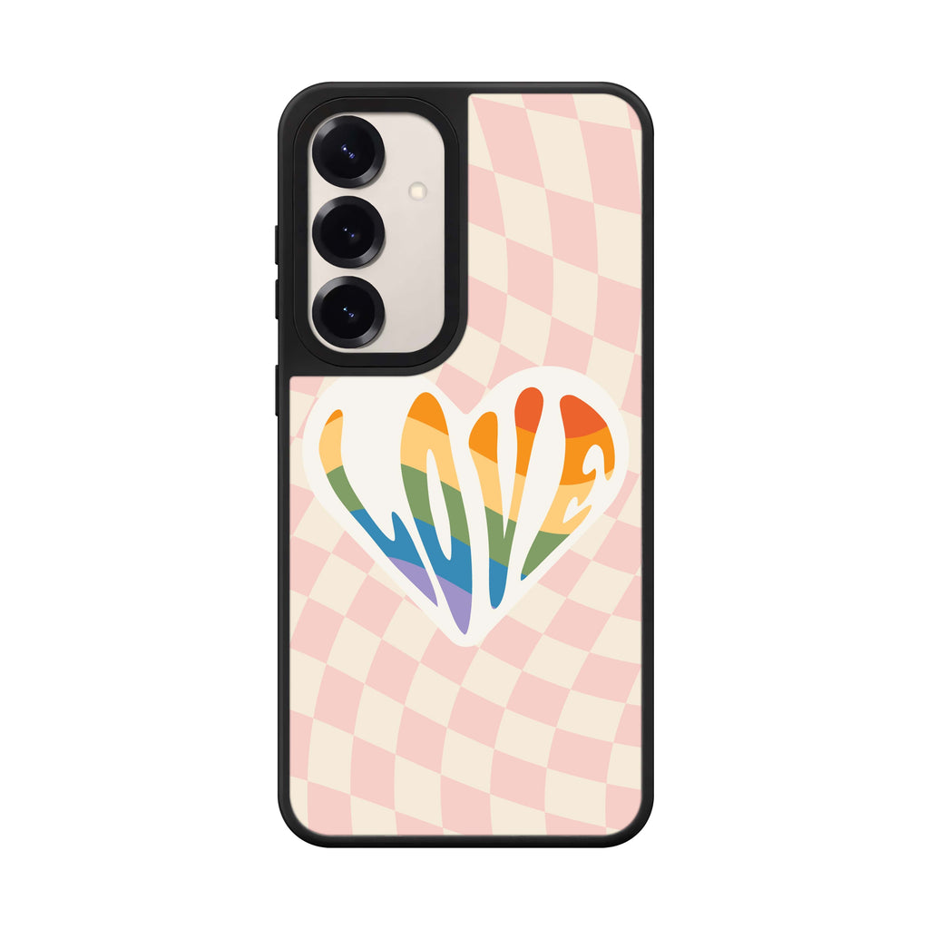 Rainbow LOVE 鏡面手機殼