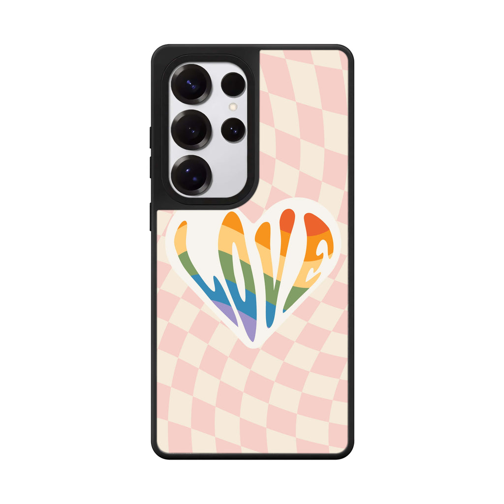 Rainbow LOVE 鏡面手機殼
