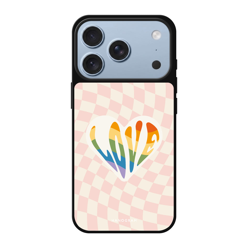 Rainbow LOVE 鏡面手機殼