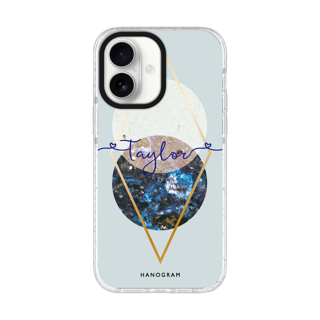 Marble Abstract I iPhone 17 水晶透明保護殼正面展示