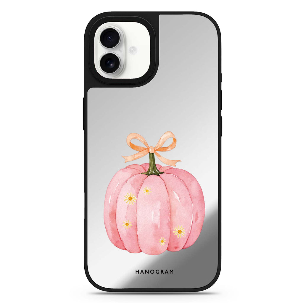 The Ribboned Pink Pumpkin 鏡面手機殼
