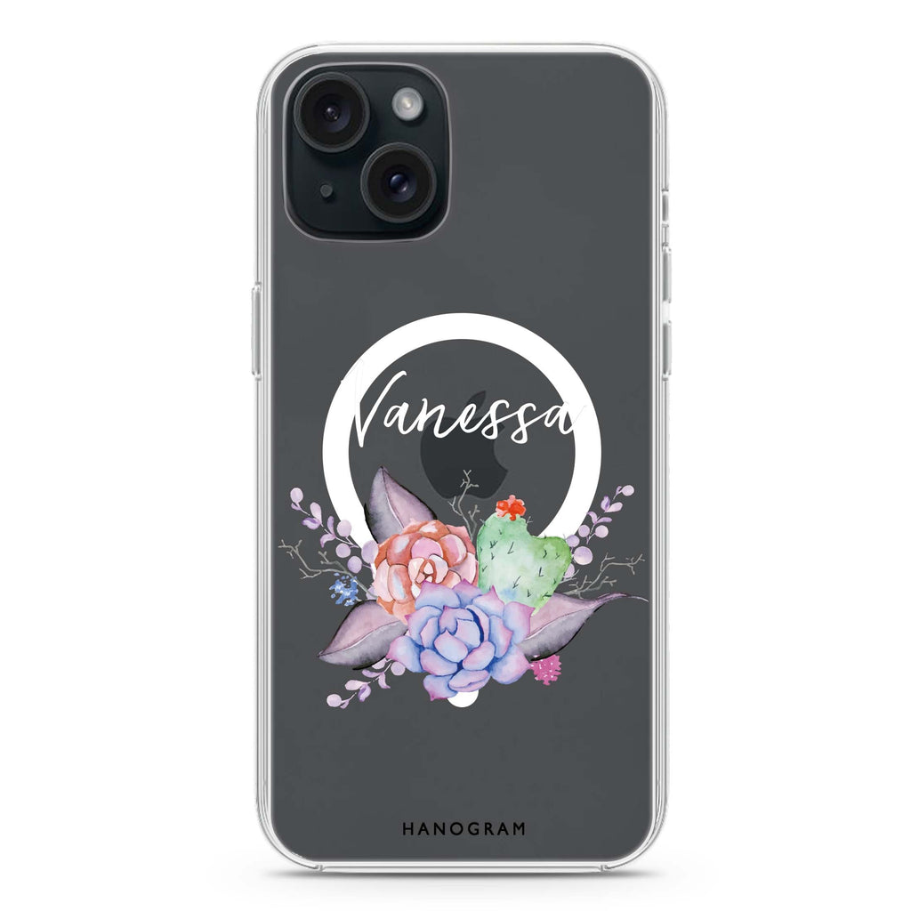 SECRET OF THREE iPhone 15 Plus Magsafe 兼容水晶透明保護殼