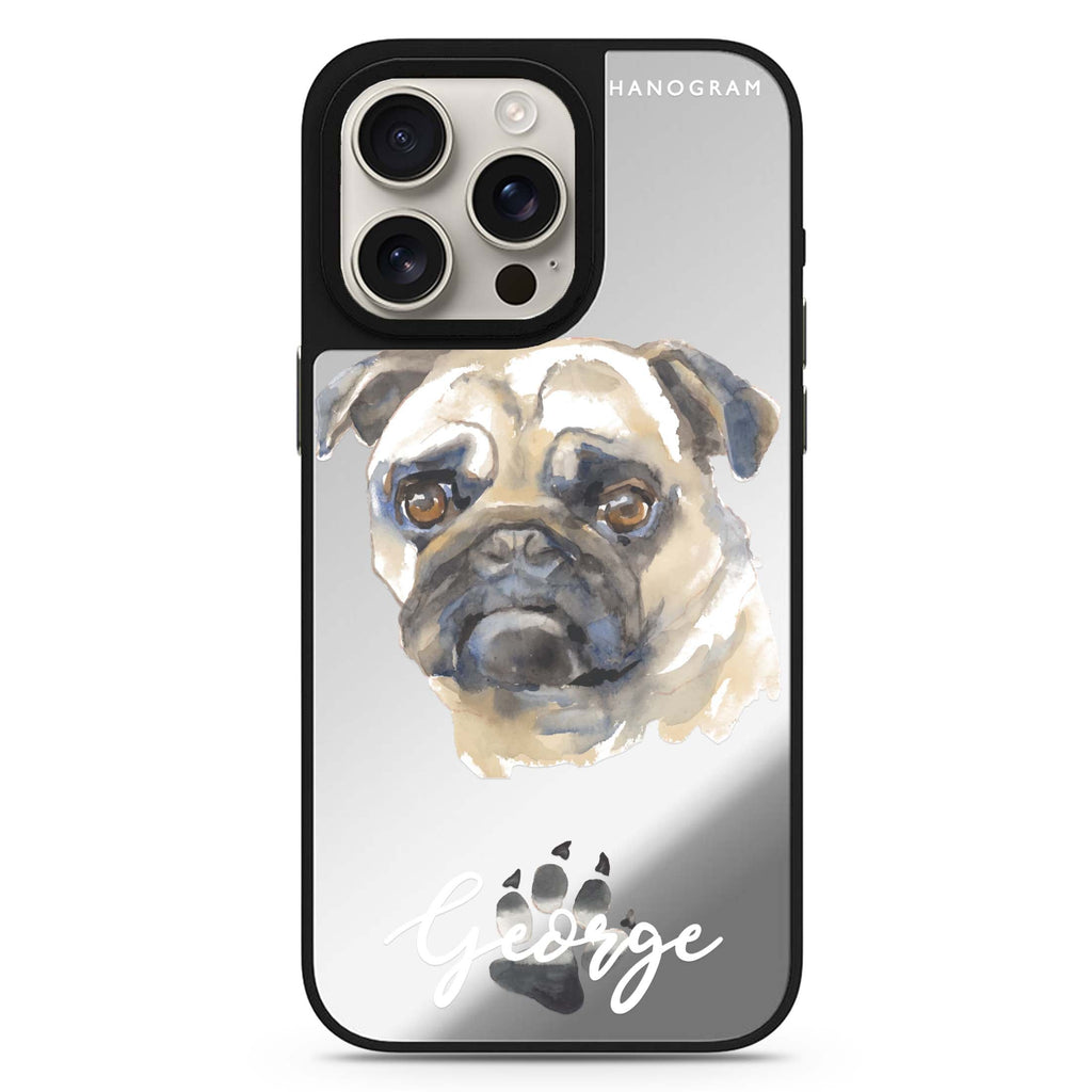 Pug 鏡面手機殼