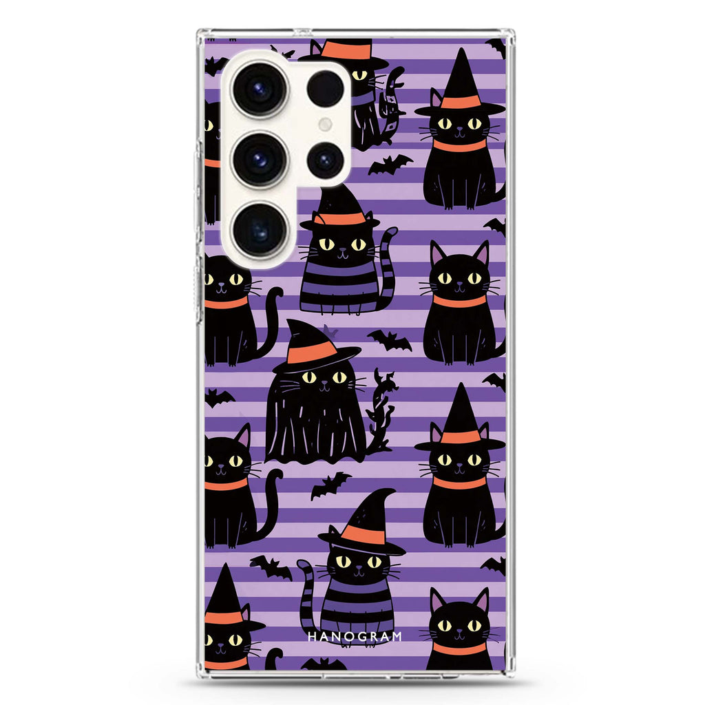 Violet Cat Coven Samsung Galaxy 水晶透明保護殼