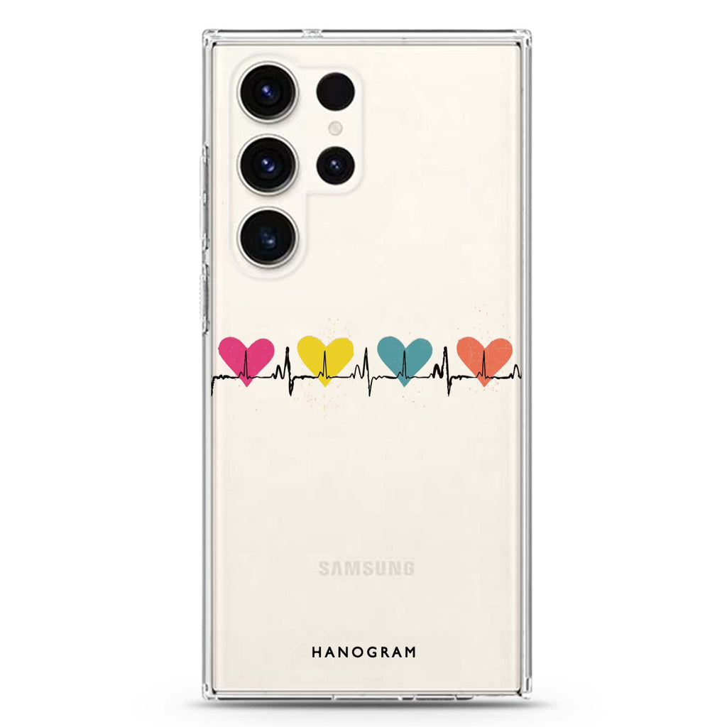 Color Beats Samsung Galaxy Ultra 透明保護殼，適用 S26/S25/S24/S23 Ultra，圖1