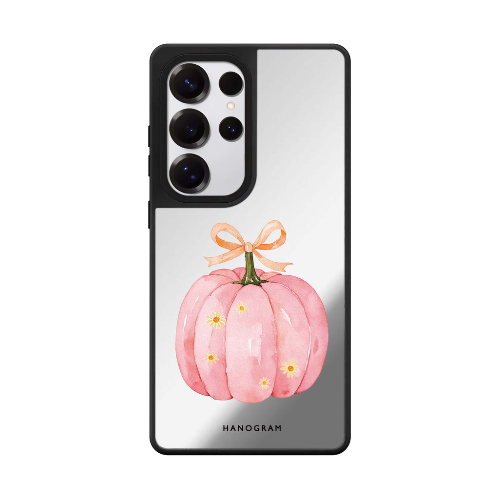 The Ribboned Pink Pumpkin Samsung Galaxy 鏡面手機殼
