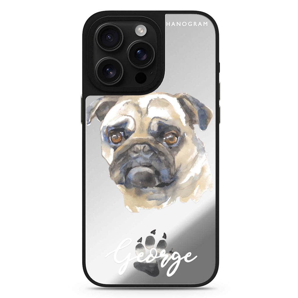 Pug 鏡面手機殼