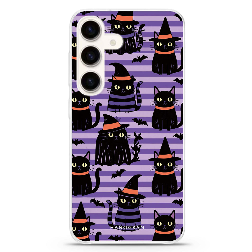 Violet Cat Coven Samsung Galaxy 水晶透明保護殼