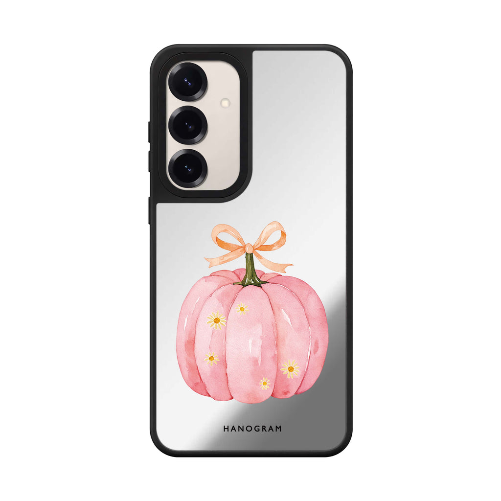 The Ribboned Pink Pumpkin 鏡面手機殼