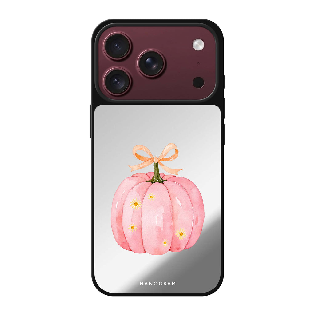 The Ribboned Pink Pumpkin 鏡面手機殼