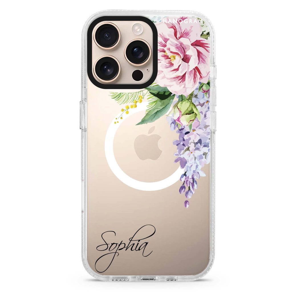 Tropical Floral II Magsafe 兼容水晶透明保護殼