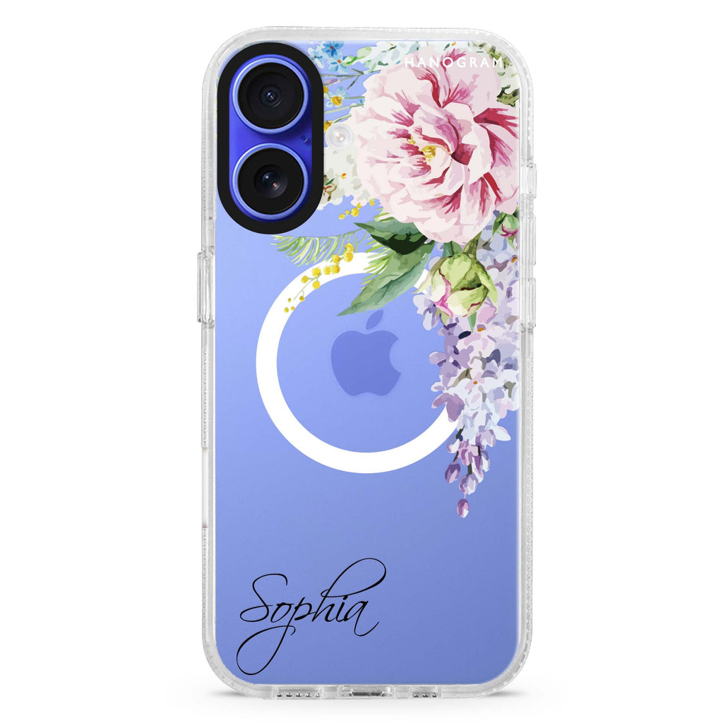 Tropical Floral II Magsafe 兼容水晶透明保護殼