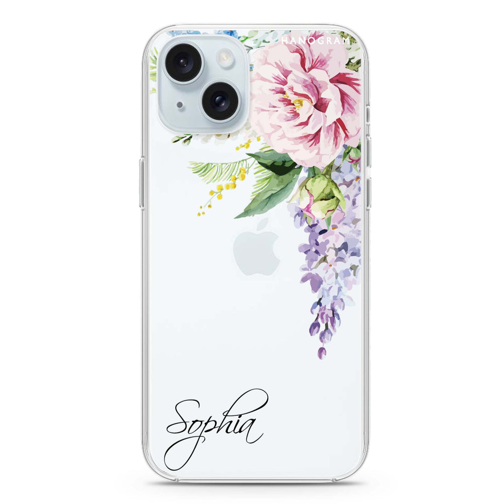 Tropical Floral II iPhone 15 水晶透明保護殼