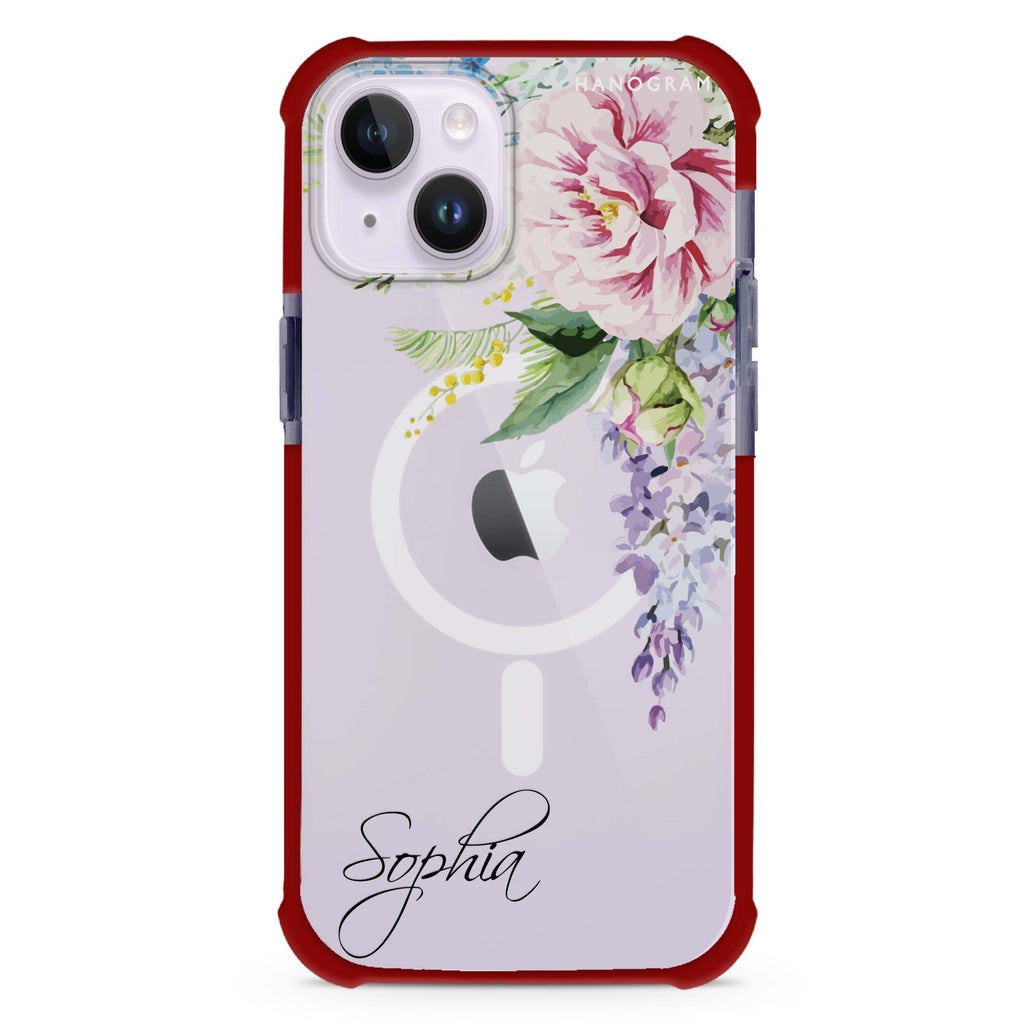 Tropical Floral II iPhone 15 Plus Magsafe 兼容超強防摔保護殼