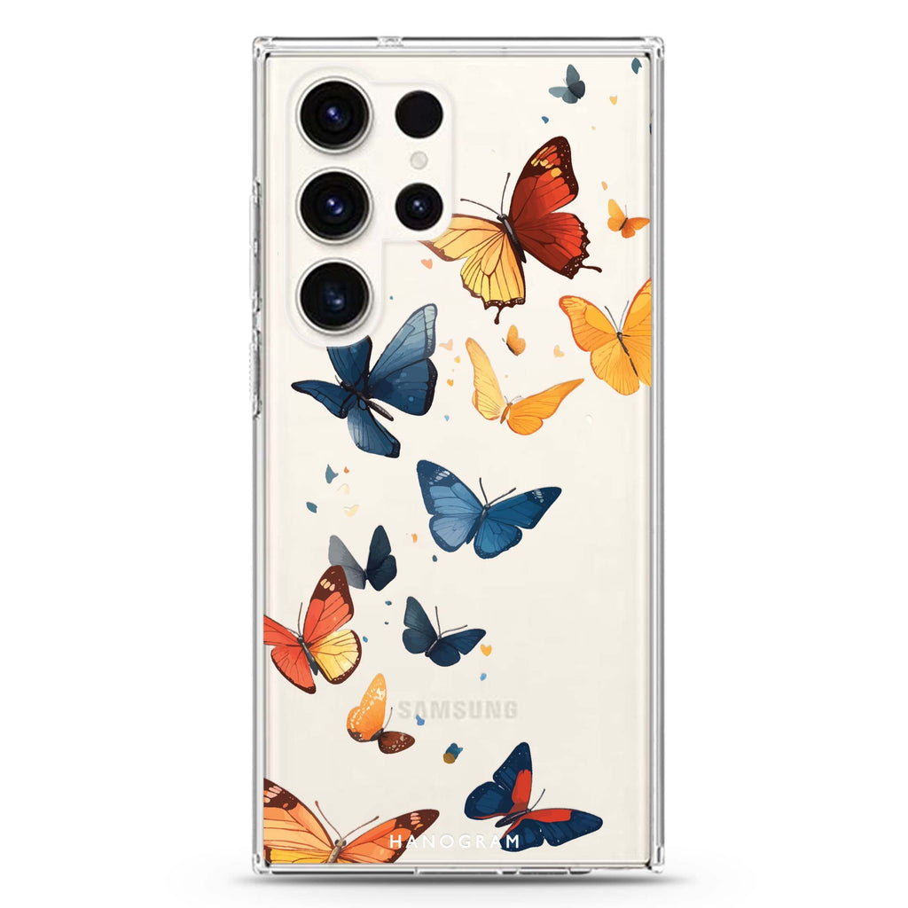 Quiet Flight Samsung Galaxy Ultra 透明保護殼，適用 S26/S25/S24/S23 Ultra，圖1