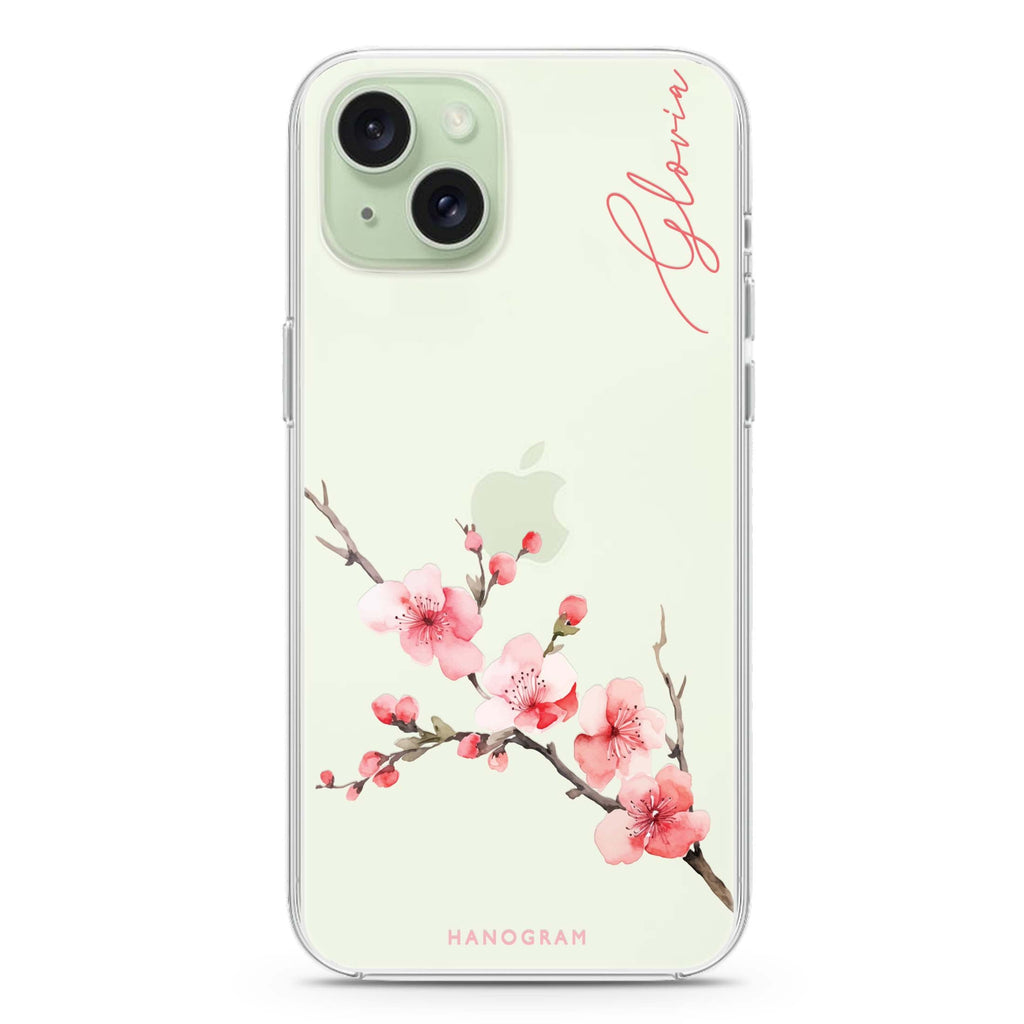 Cherry Bliss iPhone 15 水晶透明保護殼