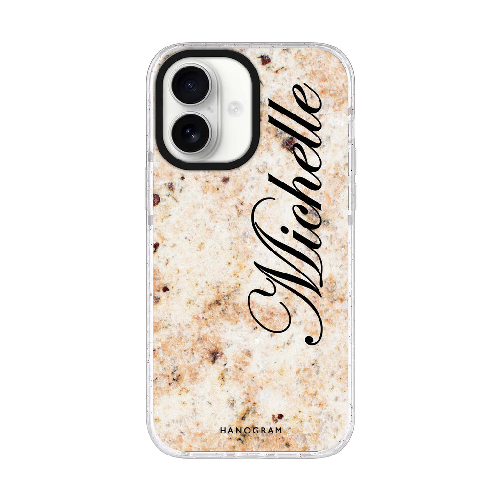 Real Marble iPhone 17 水晶透明保護殼正面展示