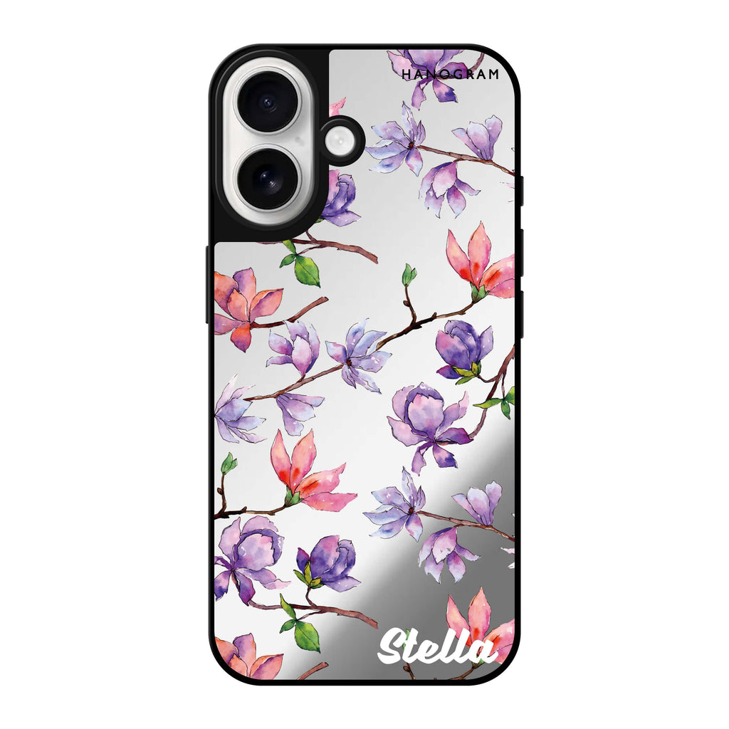 Reflective iPhone 16 Mirror Case –Colour In Spring Design