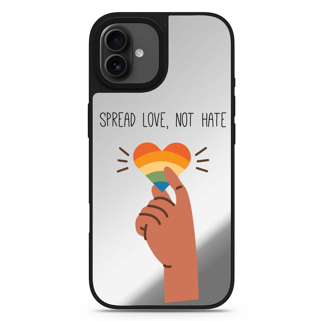 Spread Love iPhone 17 愛心鏡面手機殼 主圖設計