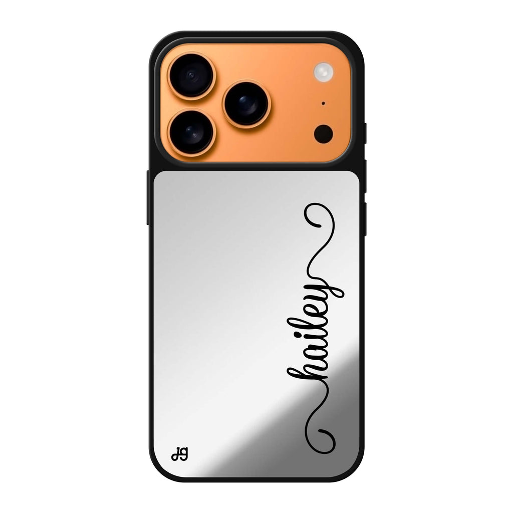 Vertical Cursive Handwritten 文字 iPhone 17 Pro Max 鏡面手機殼主圖