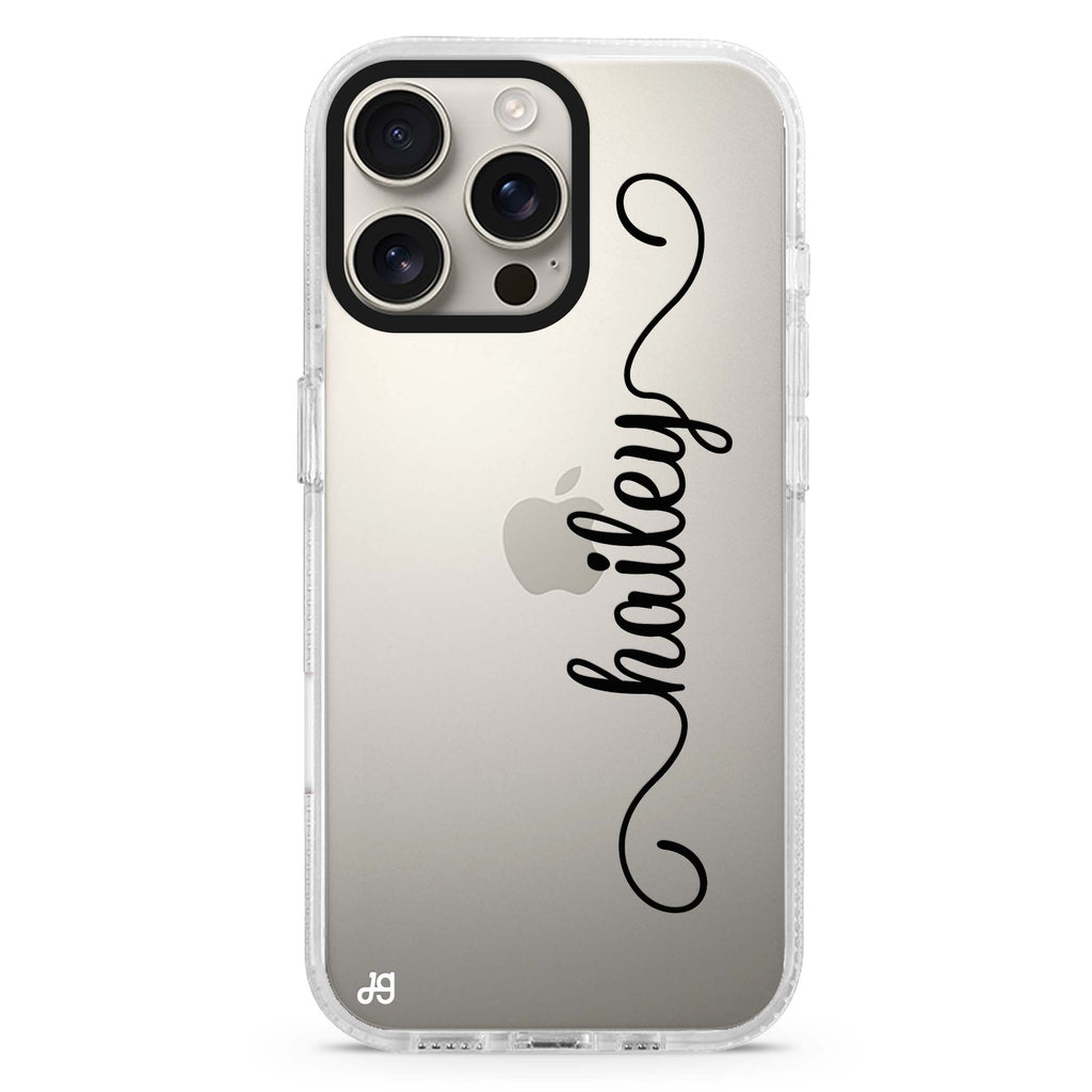Vertical Cursive Handwritten iPhone 16 Pro & 16 Pro Max Case - Personalized and Stylish Protection