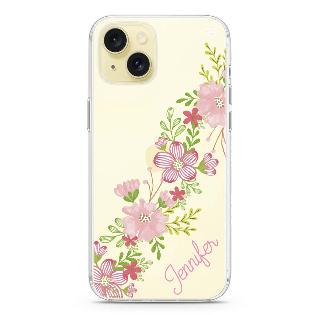 Floral Path iPhone 15 水晶透明保護殼