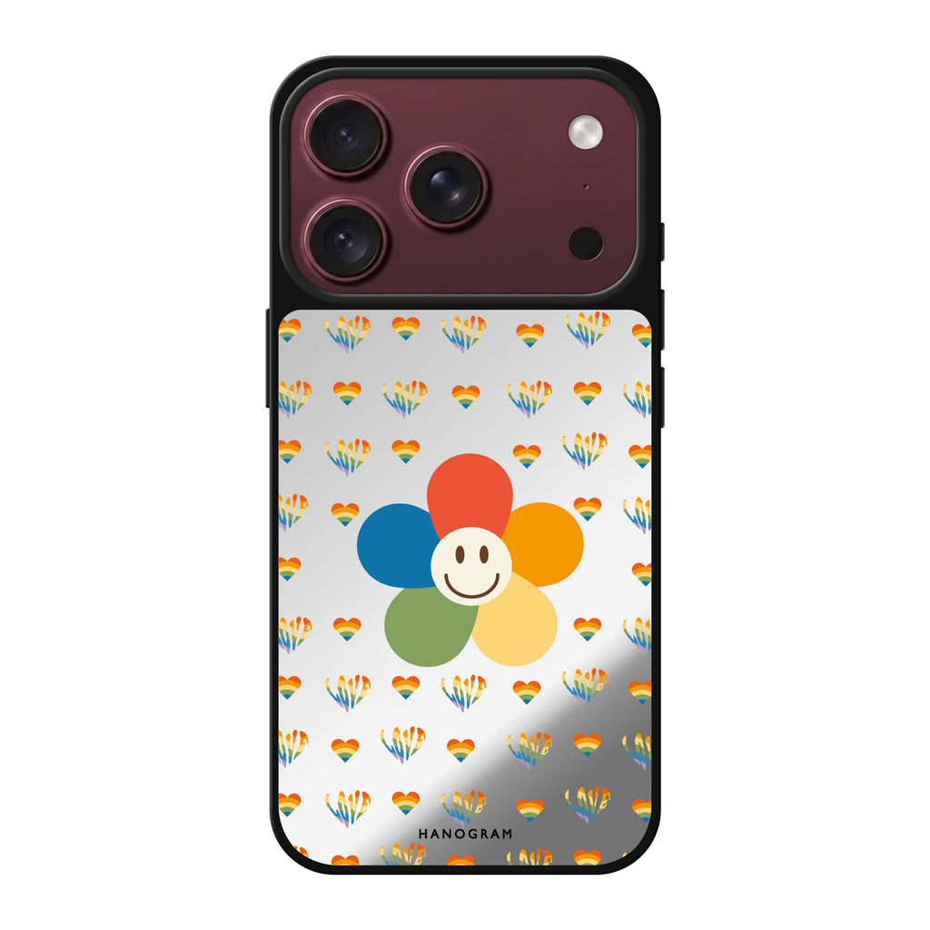 Rainbow Floral 鏡面手機殼