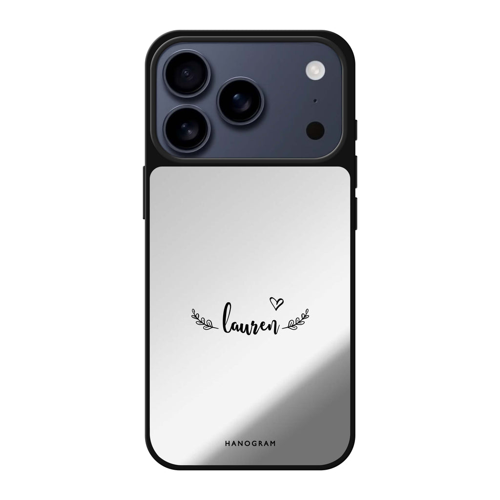Sleek 圖案 iPhone 17 Pro Max 鏡面手機殼主圖