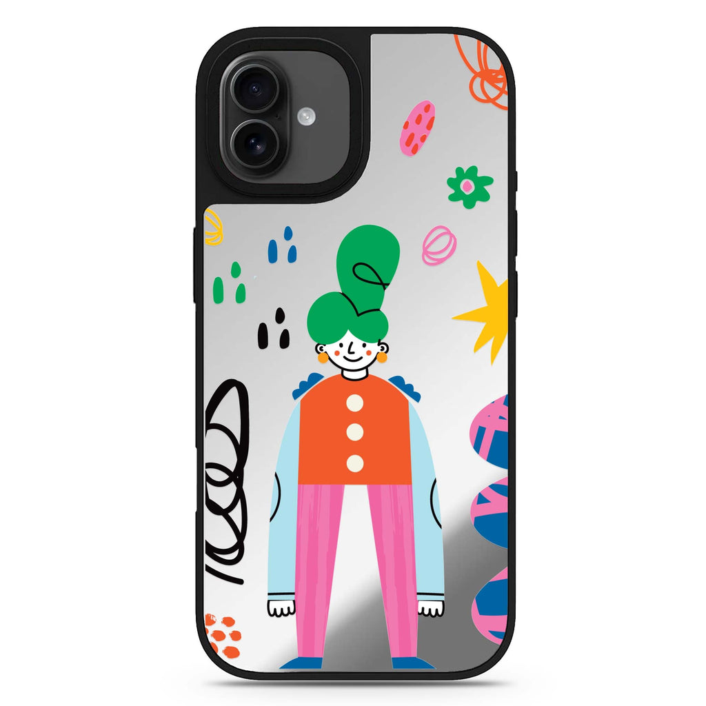 Abstract People 款式1 iPhone 17 抽象藝術鏡面手機殼 主圖設計