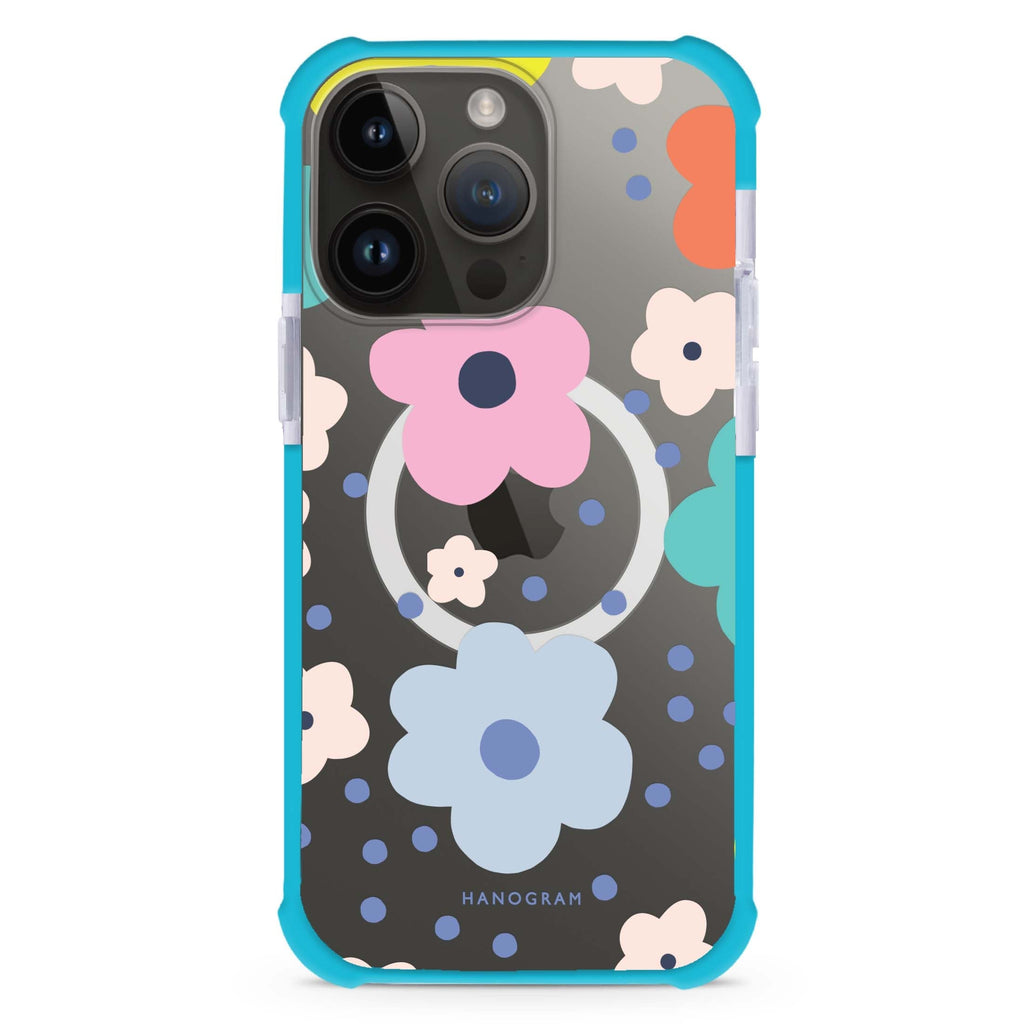 Cute Flower iPhone Magsafe 兼容超強防摔保護殼