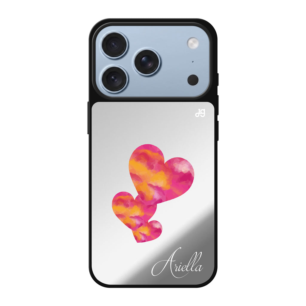 Red Hearts 鏡面手機殼