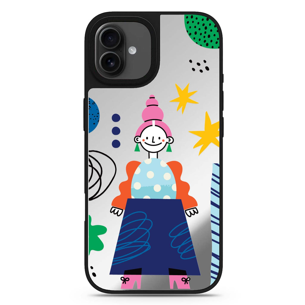 Abstract People 款式6 iPhone 17 抽象藝術鏡面手機殼 主圖設計