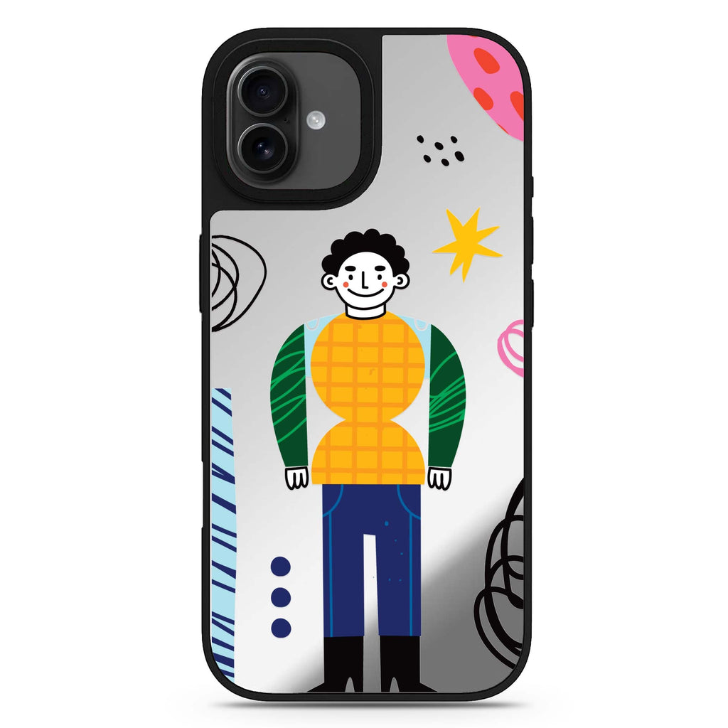 Abstract People 款式5 iPhone 17 抽象藝術鏡面手機殼 主圖設計