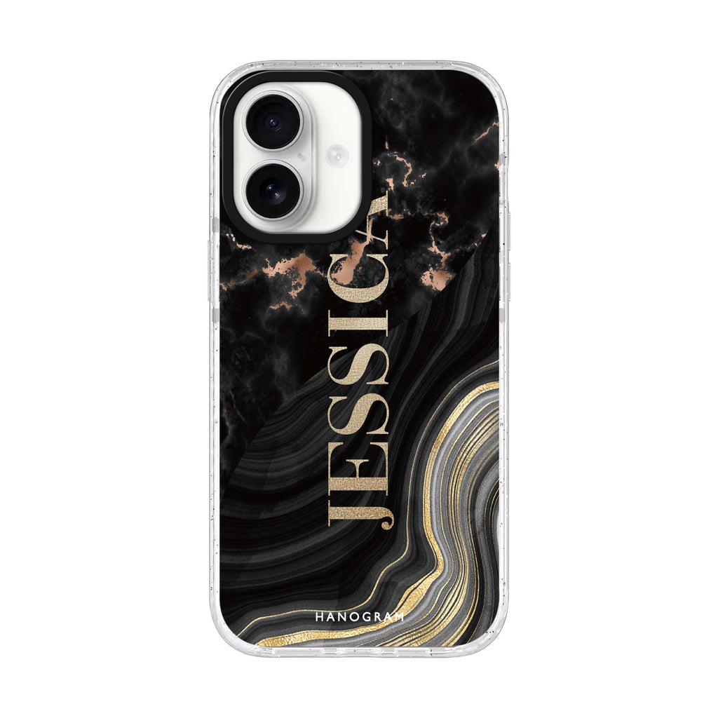 Sumptuous Marble iPhone 17 水晶透明保護殼正面展示